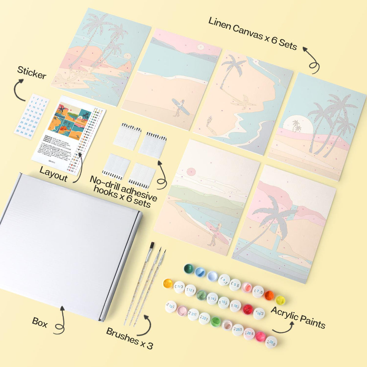 Lone Surfer Palm Shores mini board kit – image 15