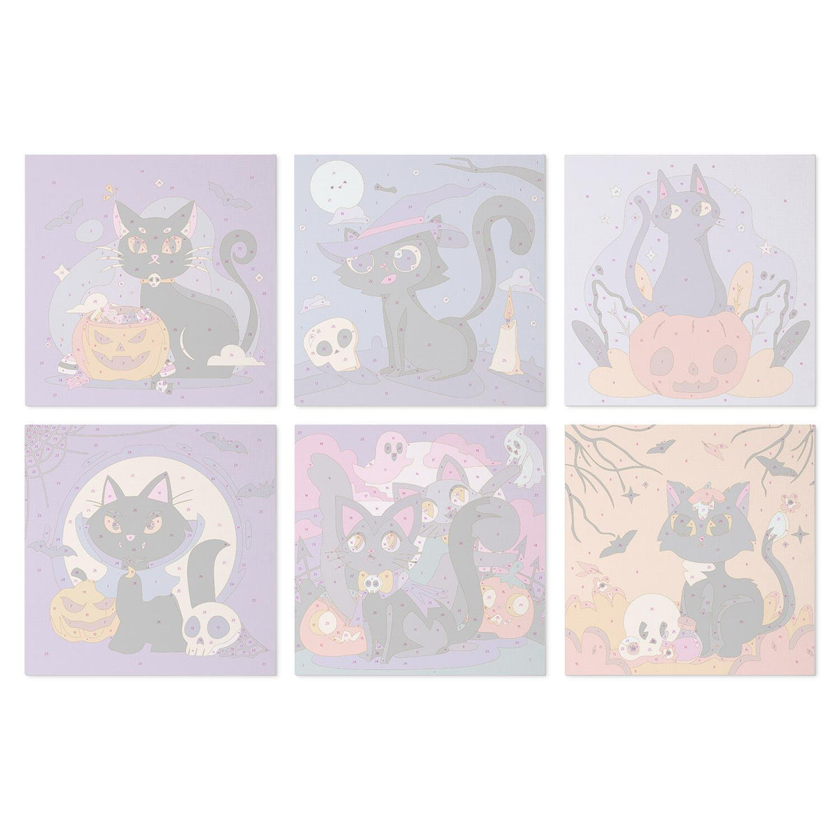 Pumpkin and Skull Black Cats mini board kit – image 17