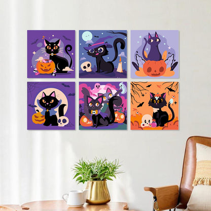 Pumpkin and Skull Black Cats mini board kit – image 22