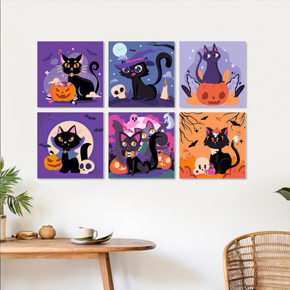 Pumpkin and Skull Black Cats mini board kit – image 24