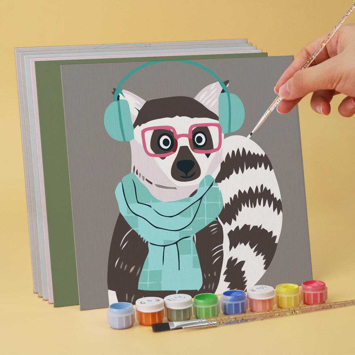 Hipster Animals in Shades mini board kit – image 4