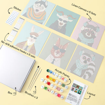 Hipster Animals in Shades mini board kit – image 15