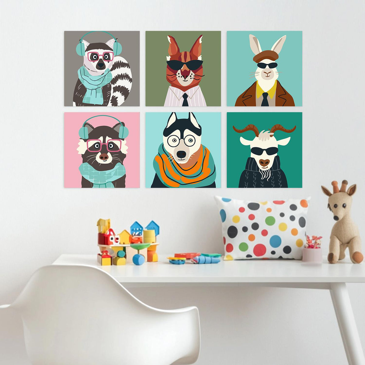 Hipster Animals in Shades mini board kit – image 23
