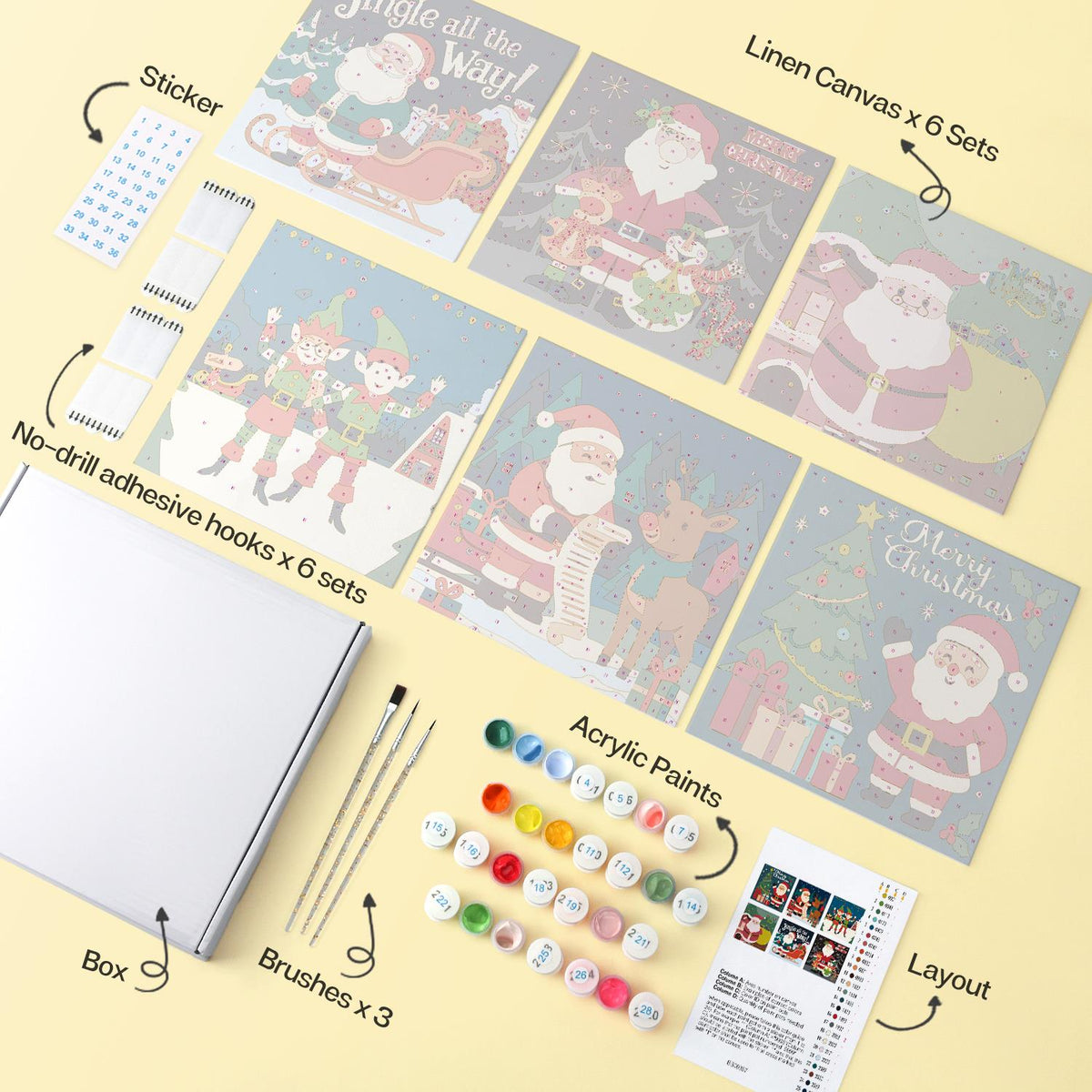 Santa's List and Busy Elves mini board kit – image 15