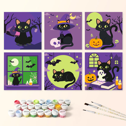 Spellbook and Candle Black Cats mini board kit – image 3