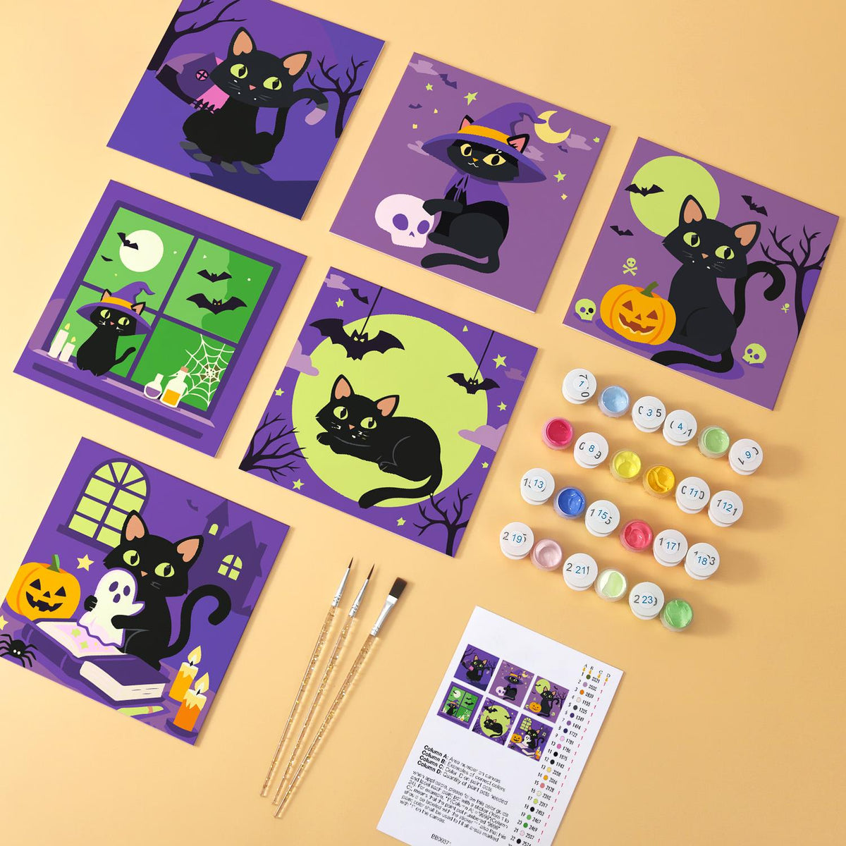 Spellbook and Candle Black Cats mini board kit – image 5