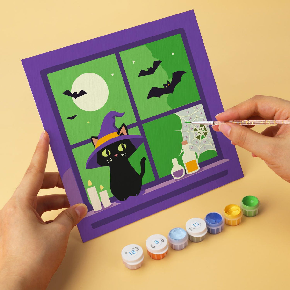Spellbook and Candle Black Cats mini board kit – image 9