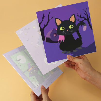 Spellbook and Candle Black Cats mini board kit – image 11