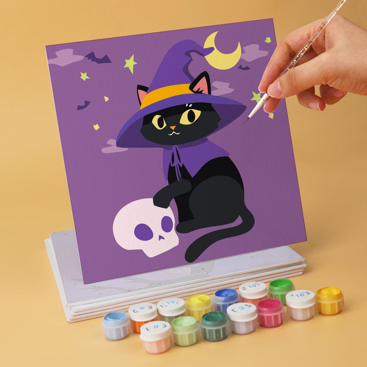 Spellbook and Candle Black Cats mini board kit – image 12