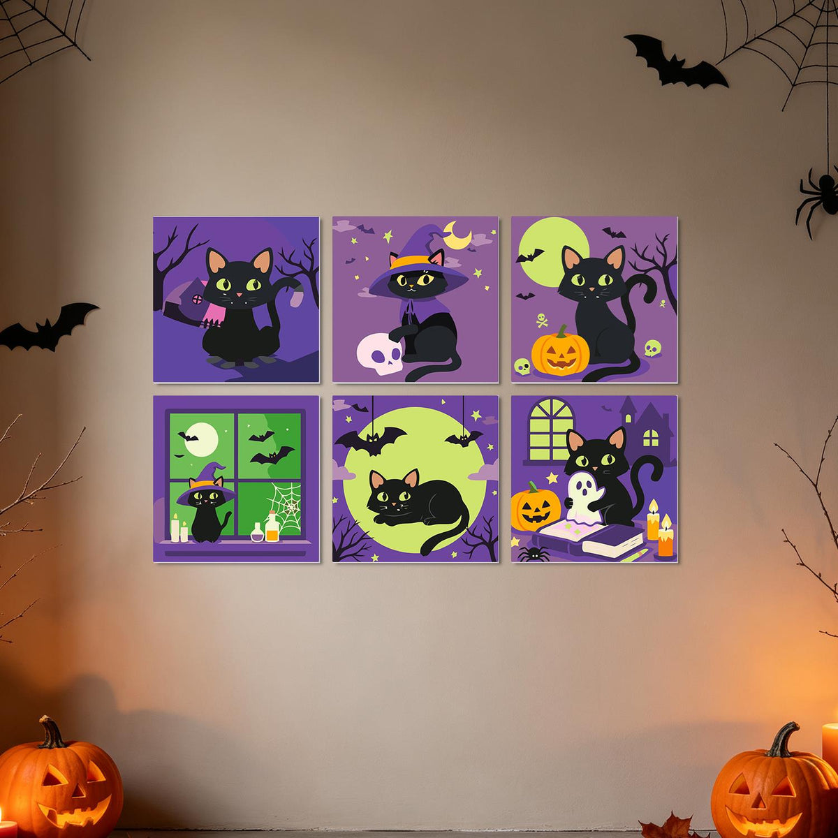 Spellbook and Candle Black Cats mini board kit – image 22