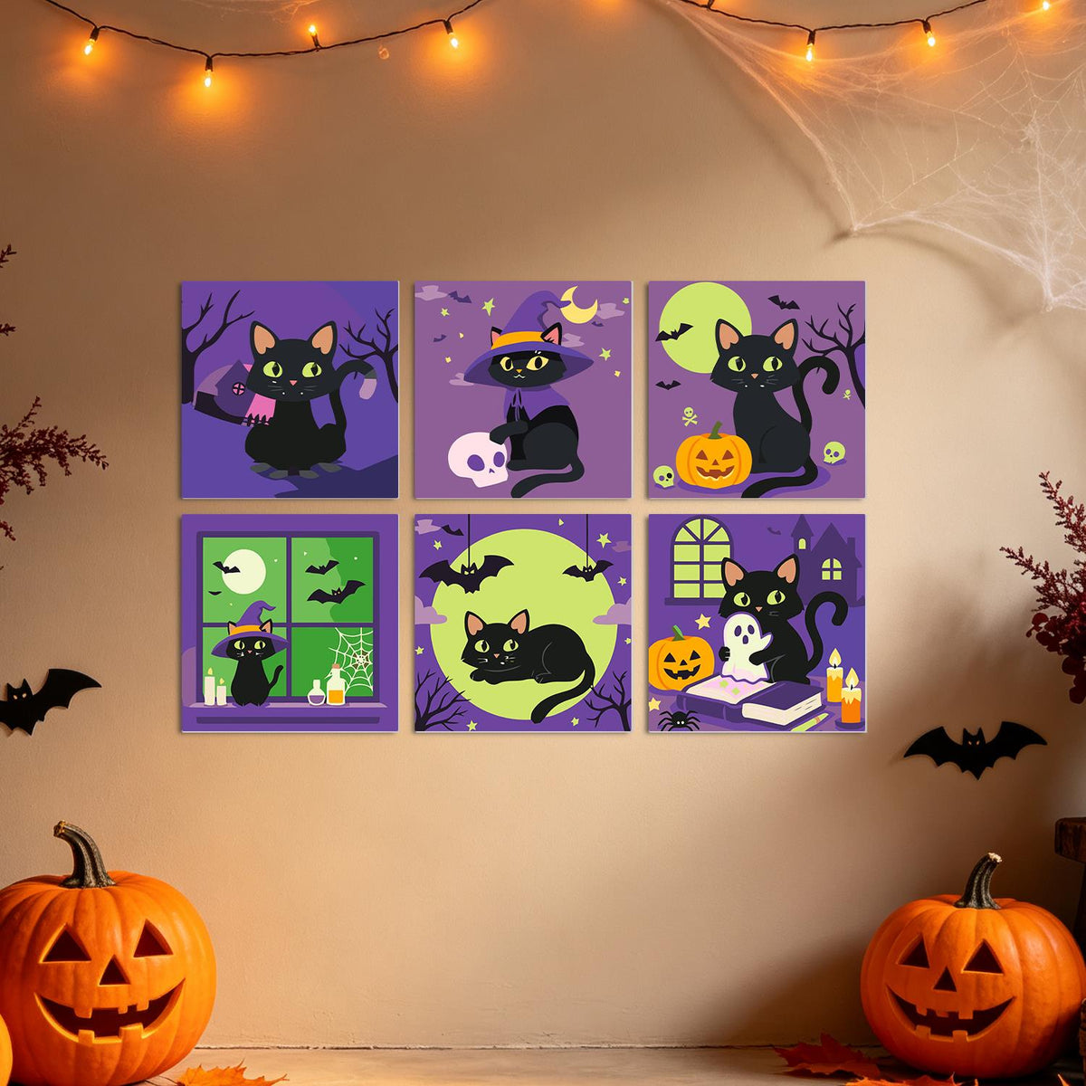 Spellbook and Candle Black Cats mini board kit – image 24