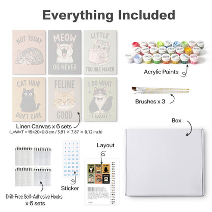 Cat Hair Don't Care Slogans mini board kit – image 16