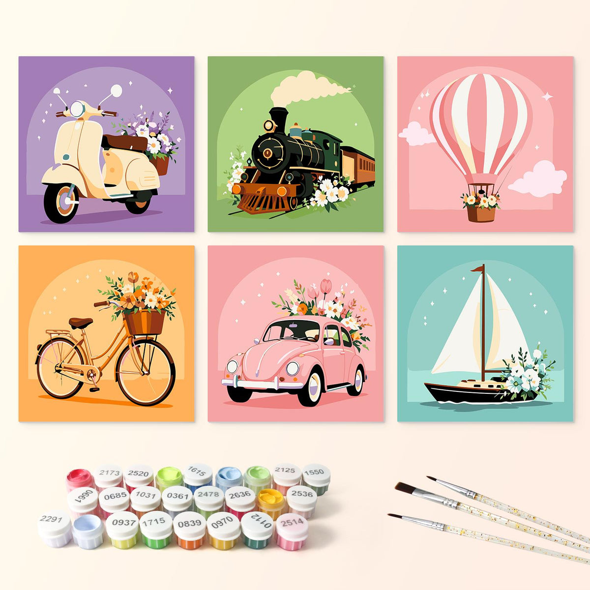 Flower-Laden Vintage Journeys mini board kit – image 3