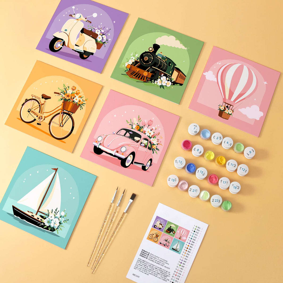 Flower-Laden Vintage Journeys mini board kit – image 5
