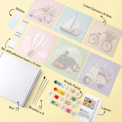 Flower-Laden Vintage Journeys mini board kit – image 15