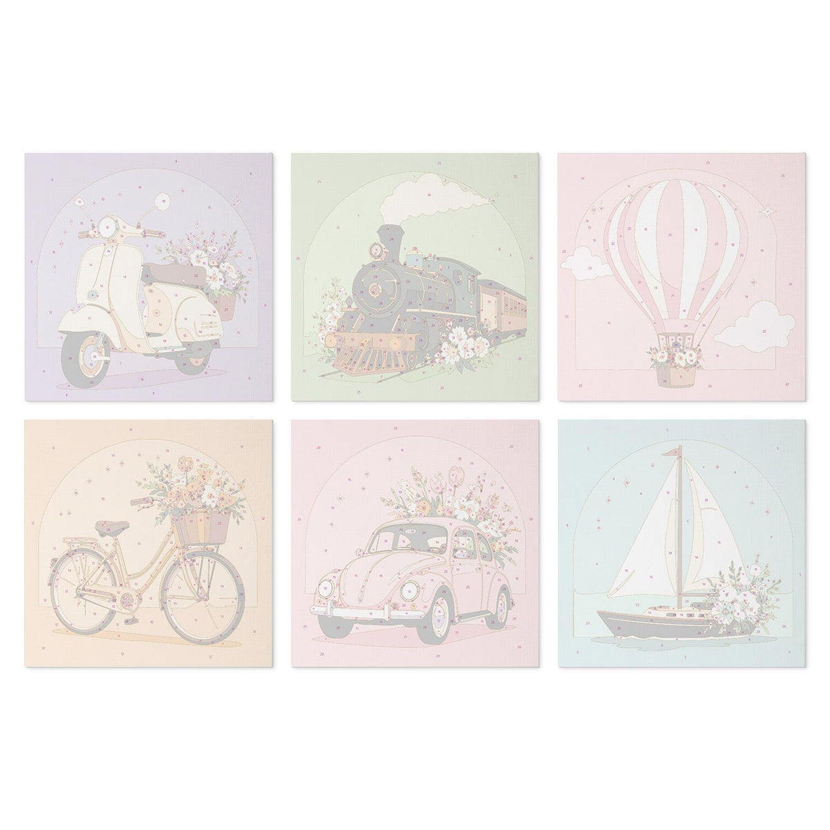 Flower-Laden Vintage Journeys mini board kit – image 17