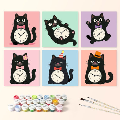 Tick-Tock Cats in Bow Ties mini board kit – image 3