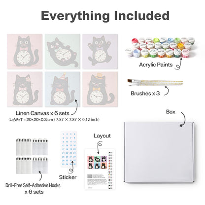 Tick-Tock Cats in Bow Ties mini board kit – image 16