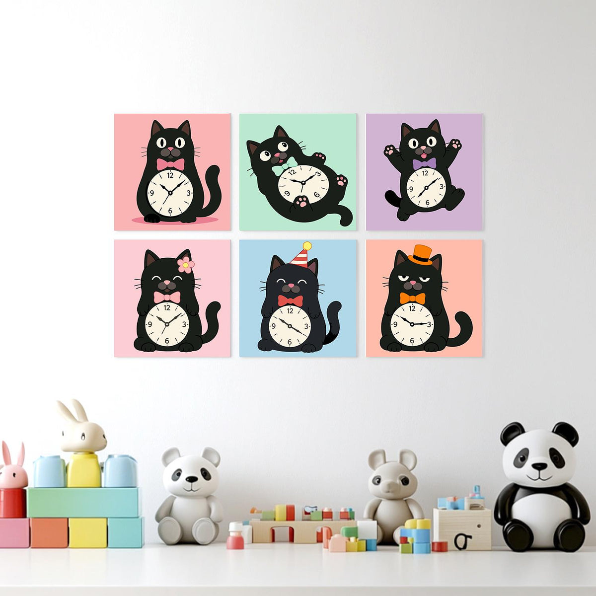 Tick-Tock Cats in Bow Ties mini board kit – image 23