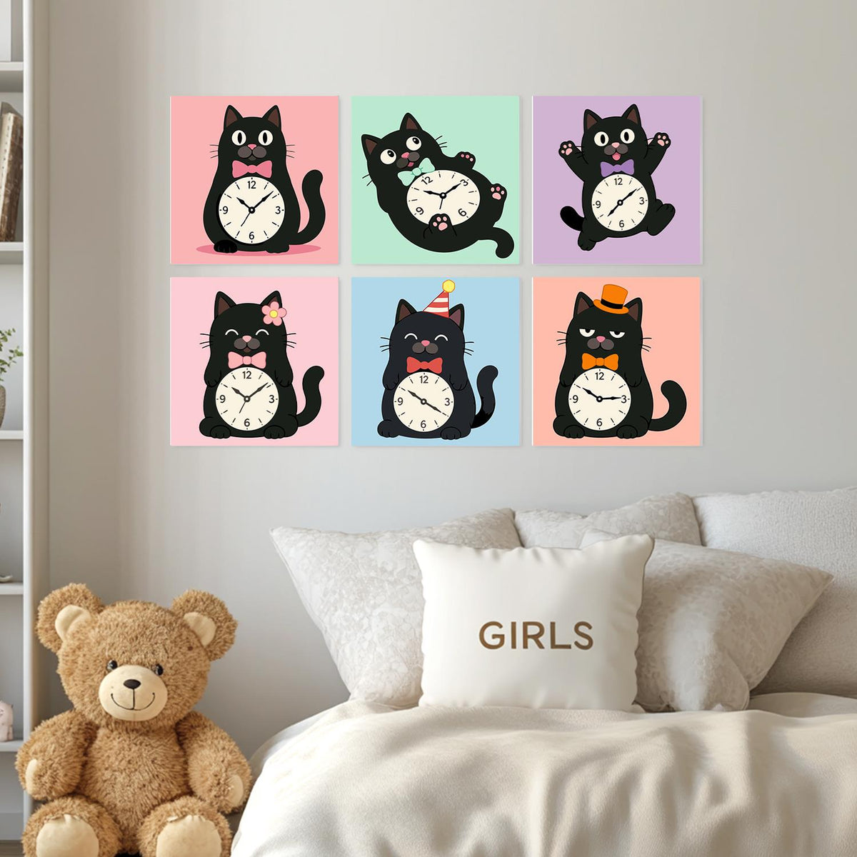 Tick-Tock Cats in Bow Ties mini board kit – image 24
