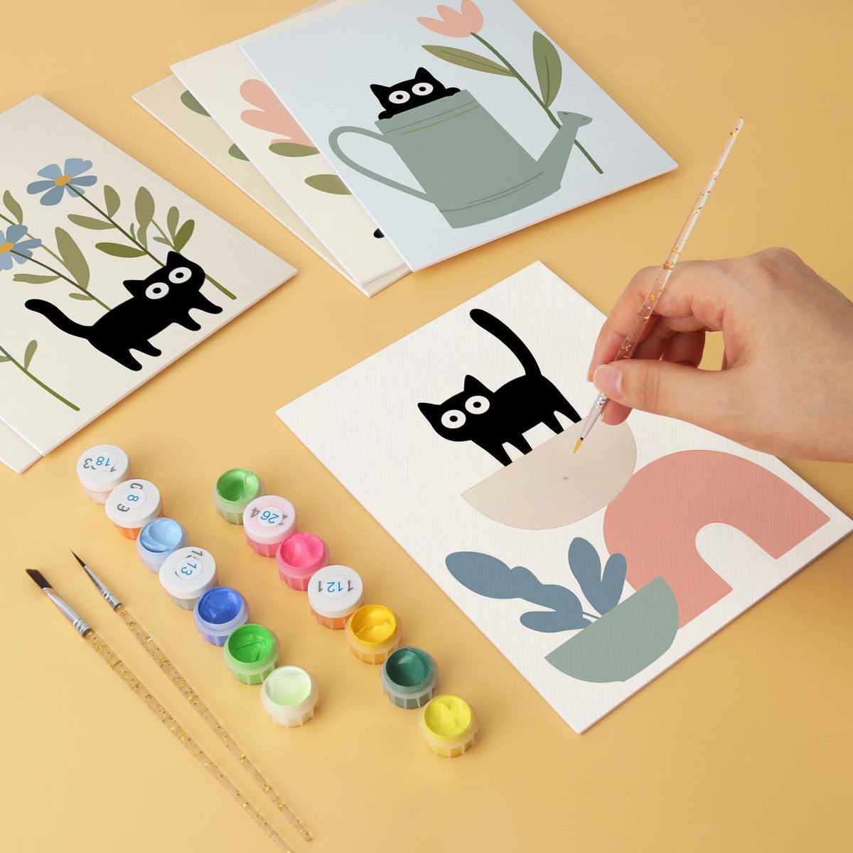 Black Cats Among Houseplants mini board kit – image 7