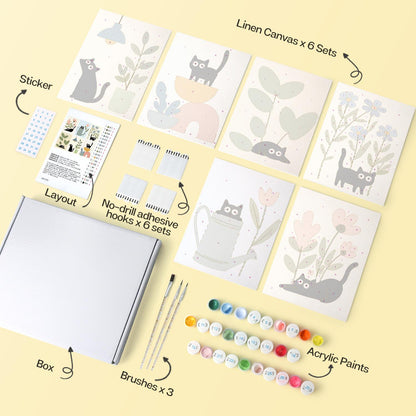 Black Cats Among Houseplants mini board kit – image 15