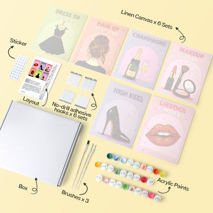 Lipstick and Champagne Glam mini board kit – image 15