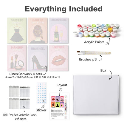 Lipstick and Champagne Glam mini board kit – image 16