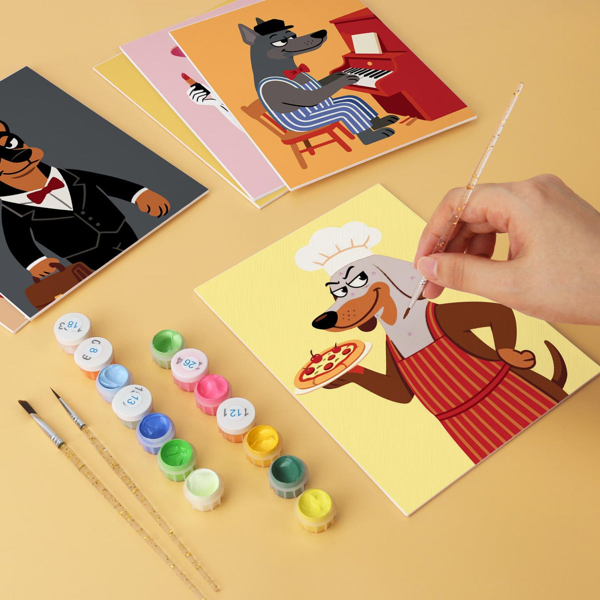Dapper Dogs and Pizza Chef mini board kit – image 7