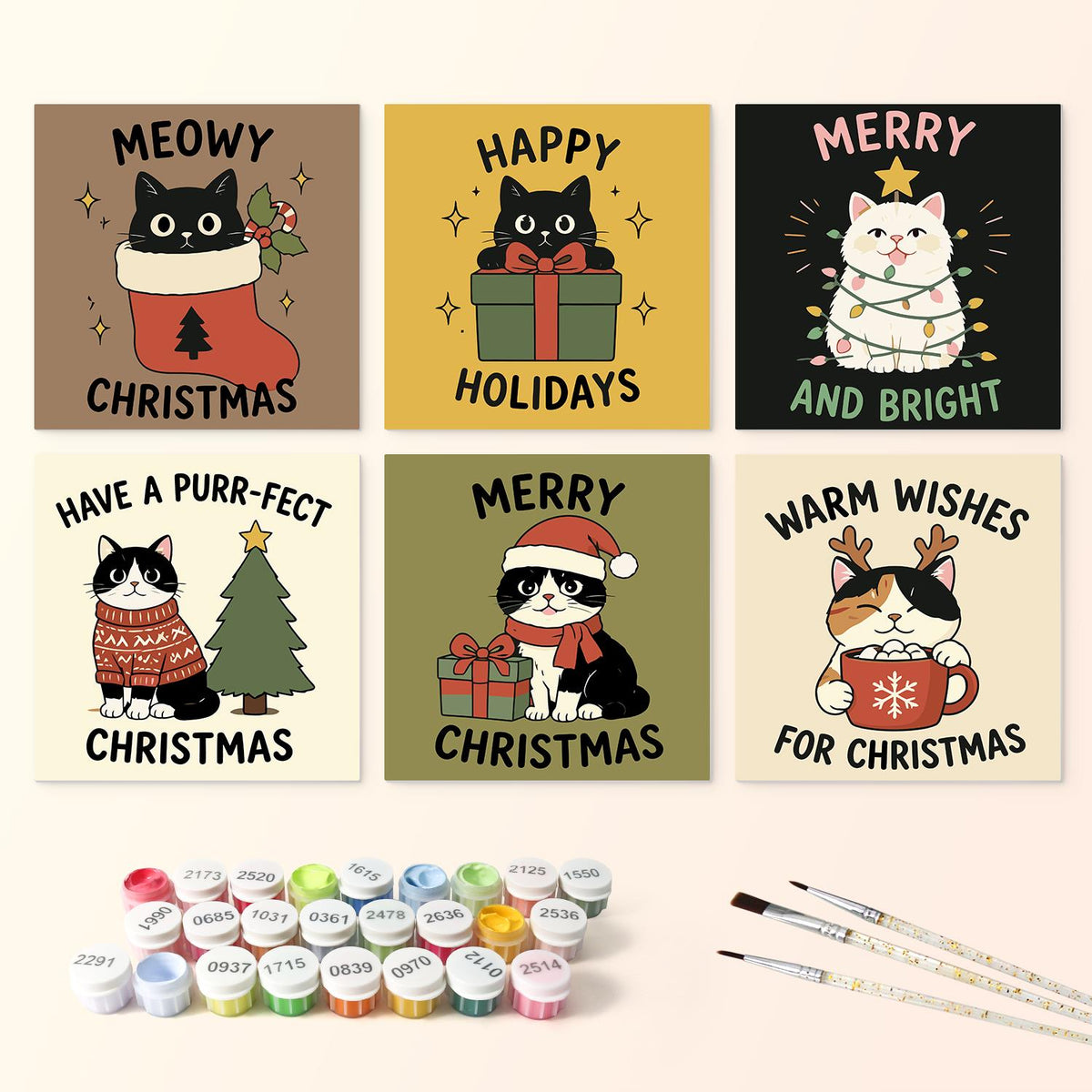 Meowy Christmas Cat Cards mini board kit – image 3