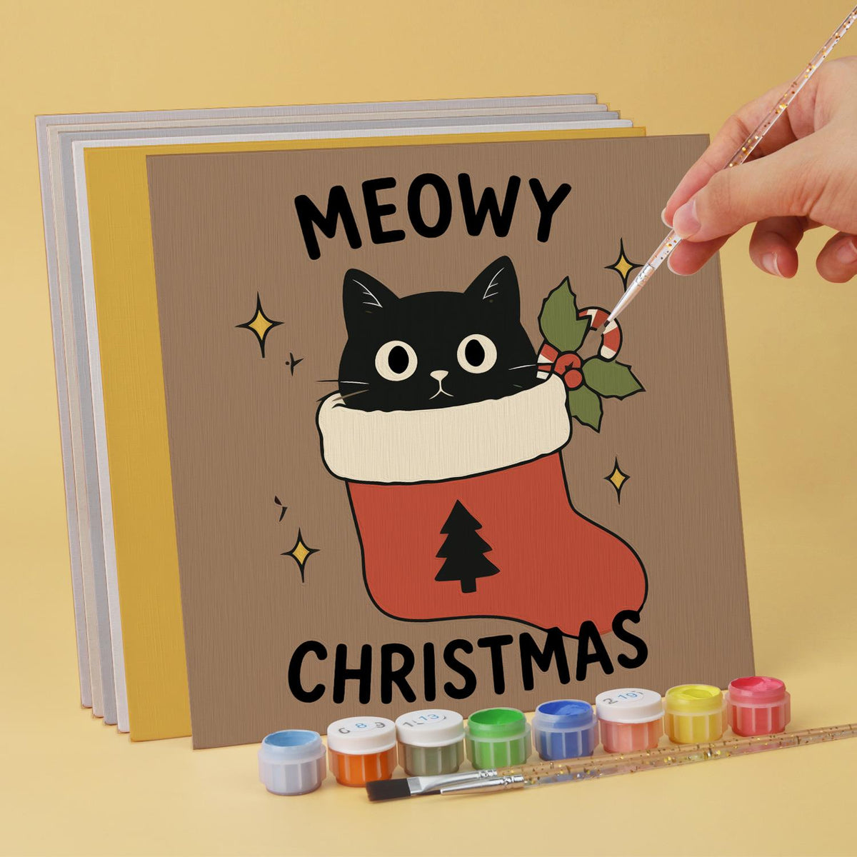 Meowy Christmas Cat Cards mini board kit – image 4