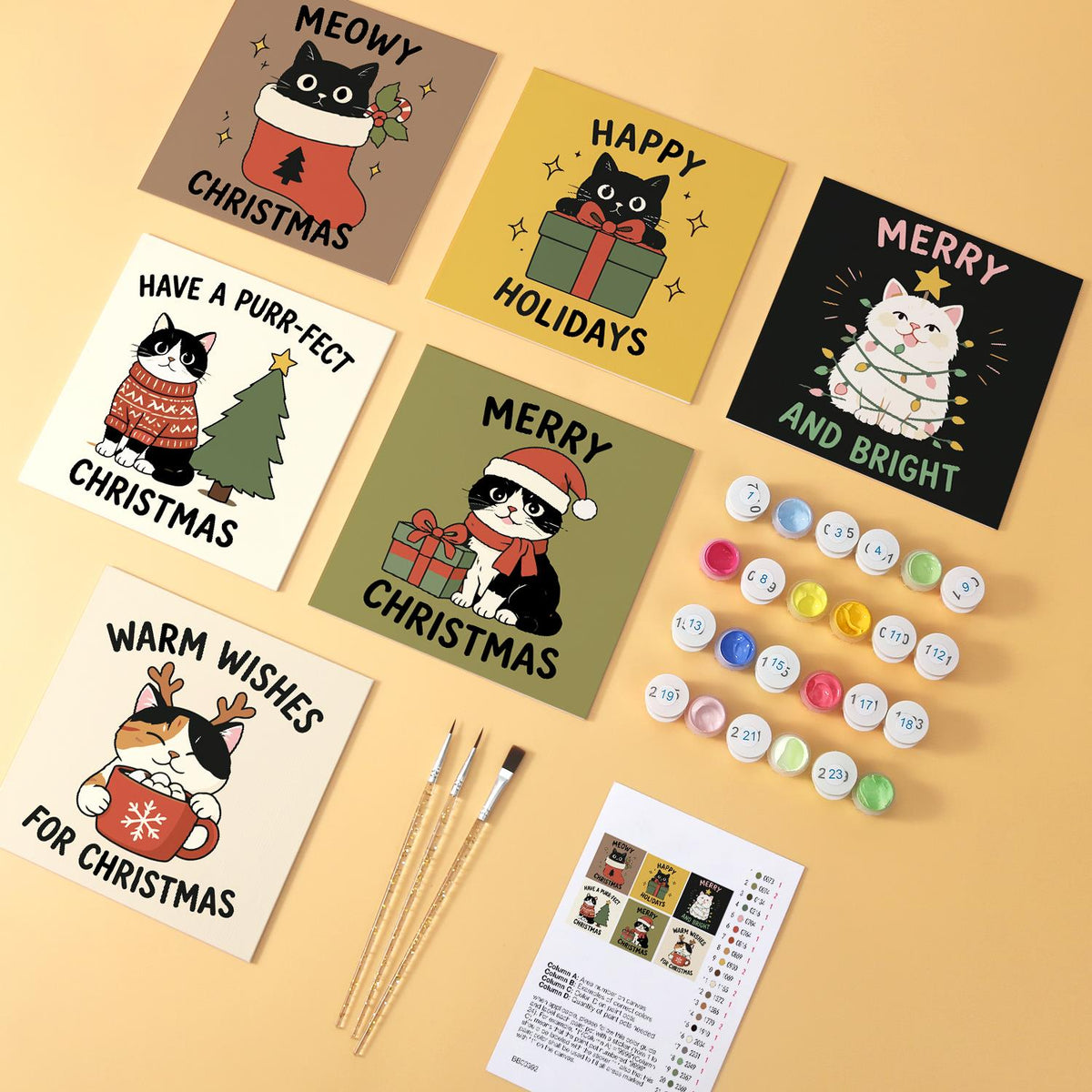 Meowy Christmas Cat Cards mini board kit – image 5