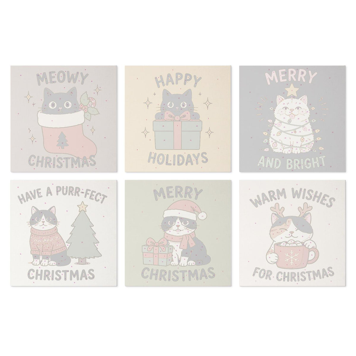 Meowy Christmas Cat Cards mini board kit – image 17
