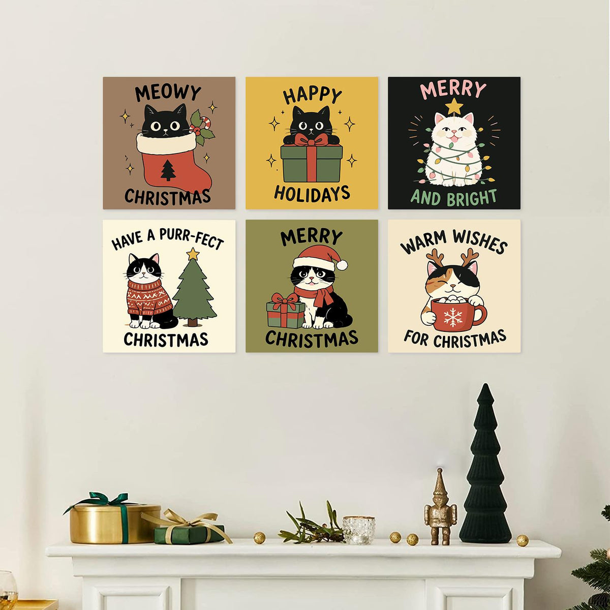 Meowy Christmas Cat Cards mini board kit – image 22