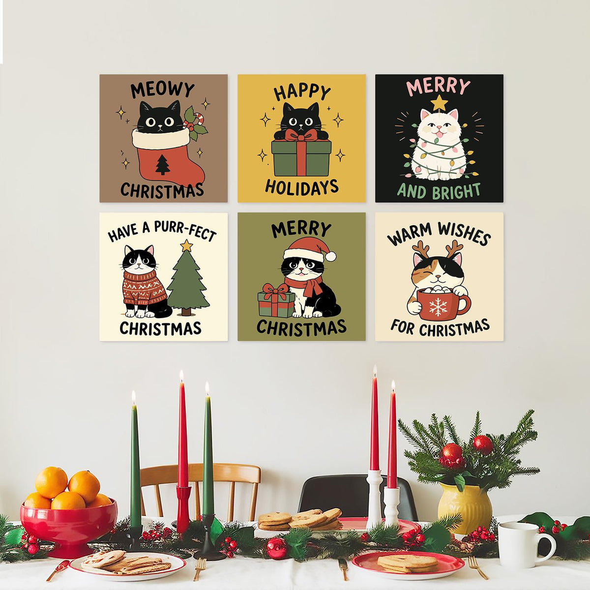 Meowy Christmas Cat Cards mini board kit – image 23