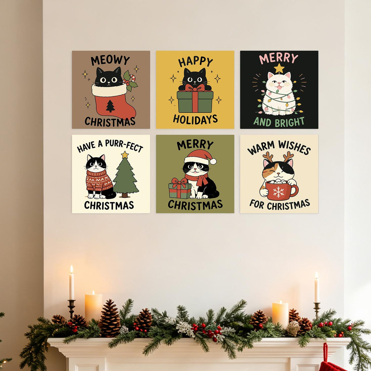 Meowy Christmas Cat Cards mini board kit – image 24