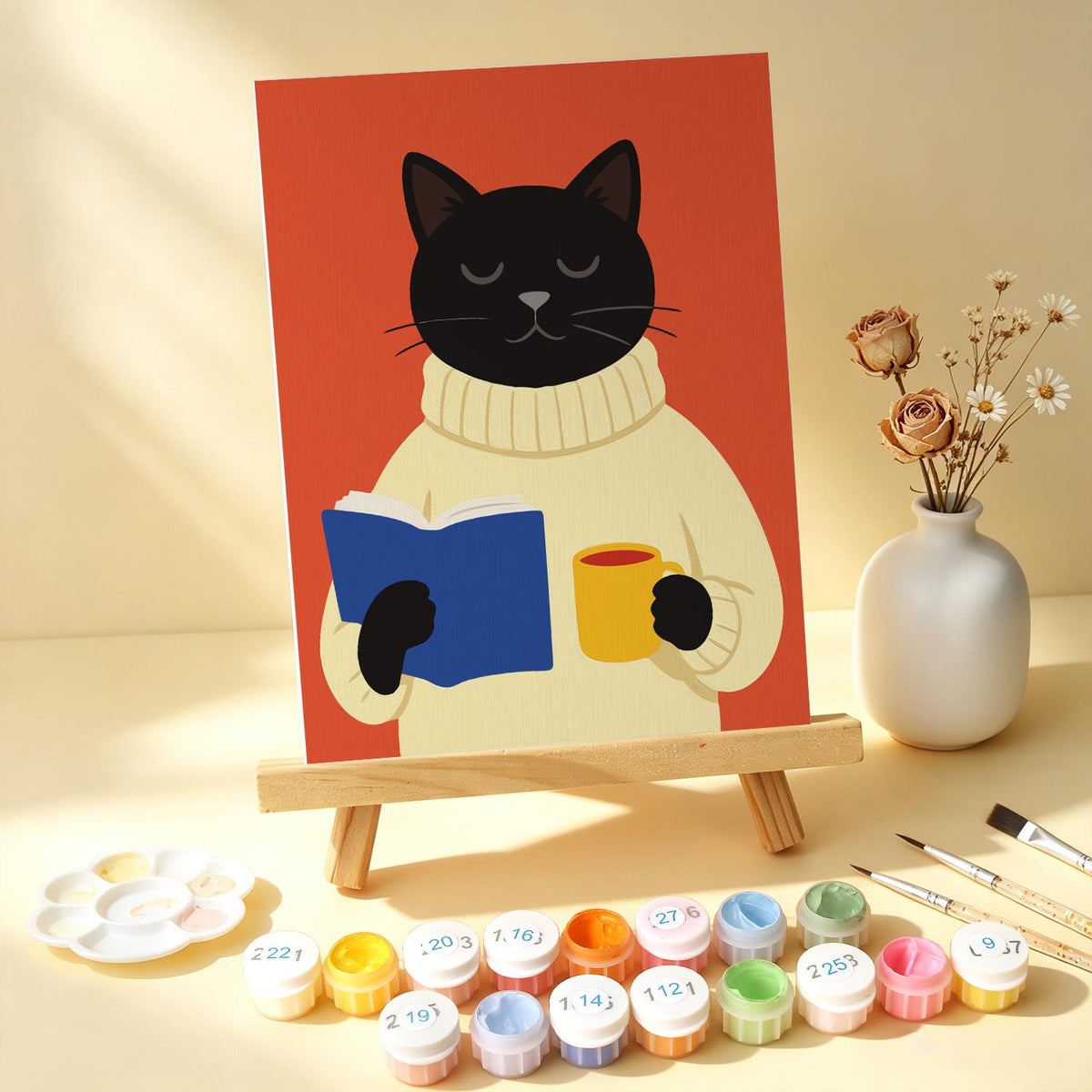 Black Cats in Cozy Sweaters mini board kit – image 14