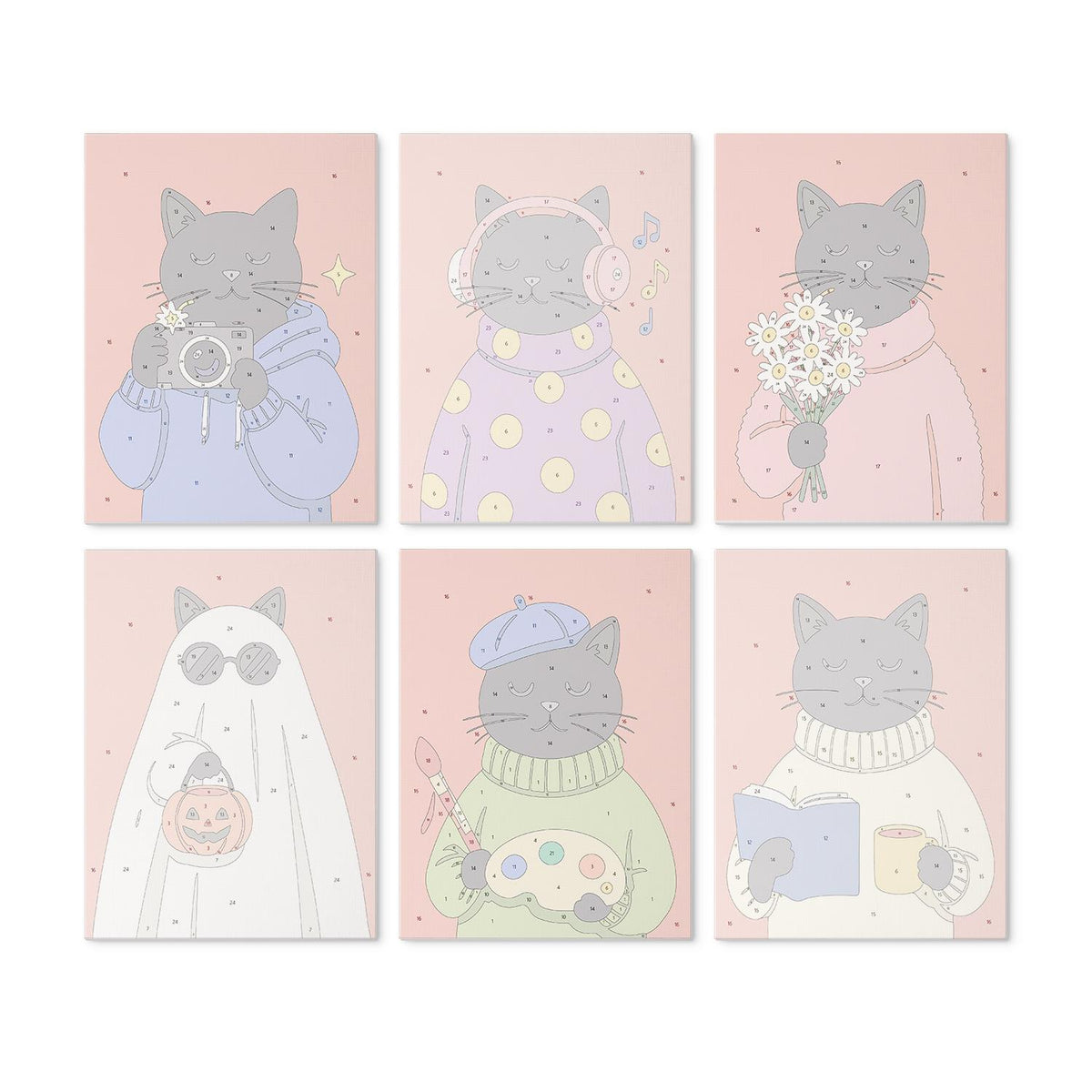 Black Cats in Cozy Sweaters mini board kit – image 17