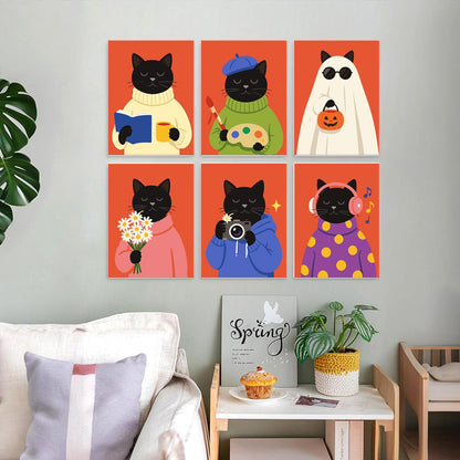 Black Cats in Cozy Sweaters mini board kit – image 22