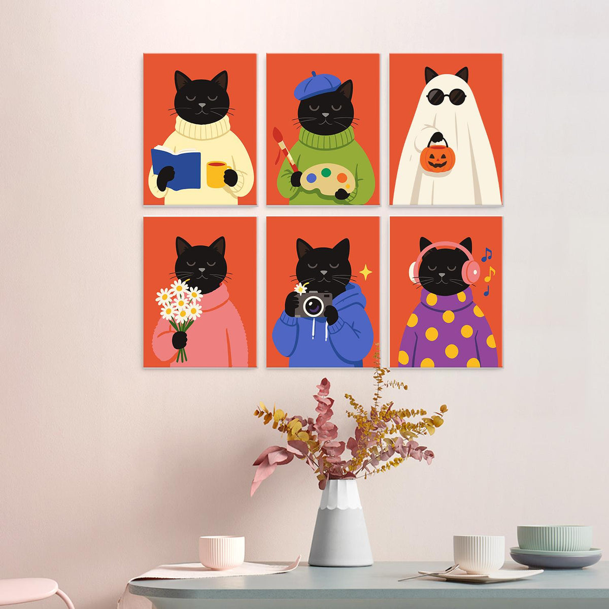 Black Cats in Cozy Sweaters mini board kit – image 23