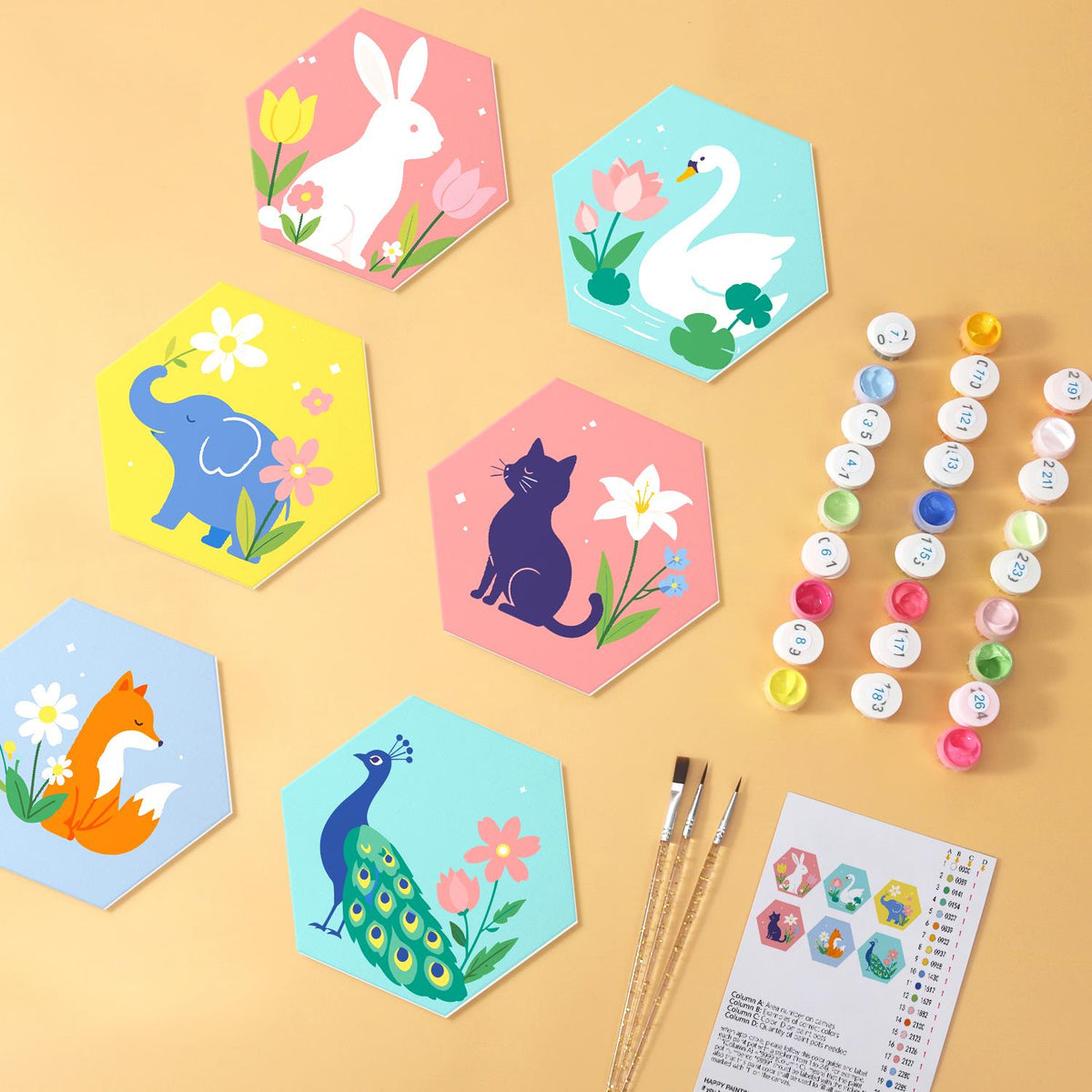 Peacock and Bunny Blossoms mini board kit – image 6