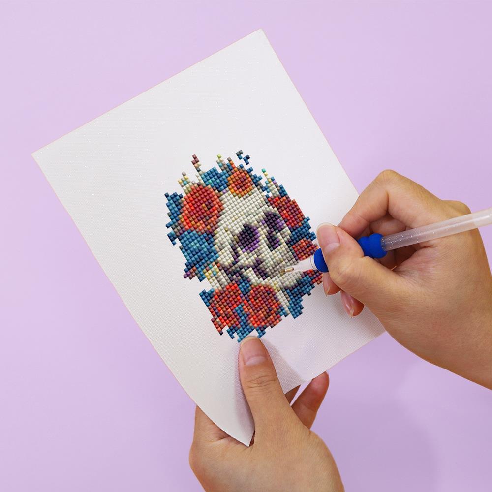 Gothic Skulls and Roses mini diamond painting – image 6