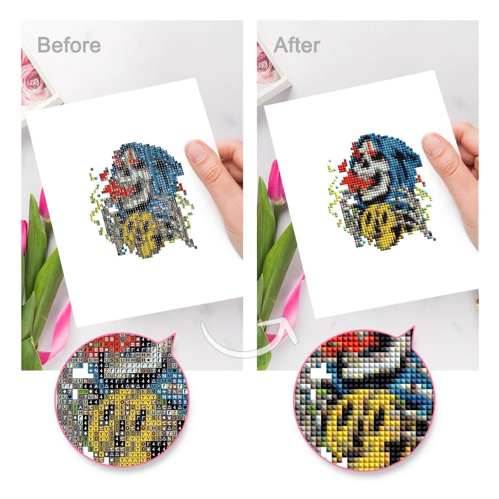 Gothic Skulls and Roses mini diamond painting – image 9
