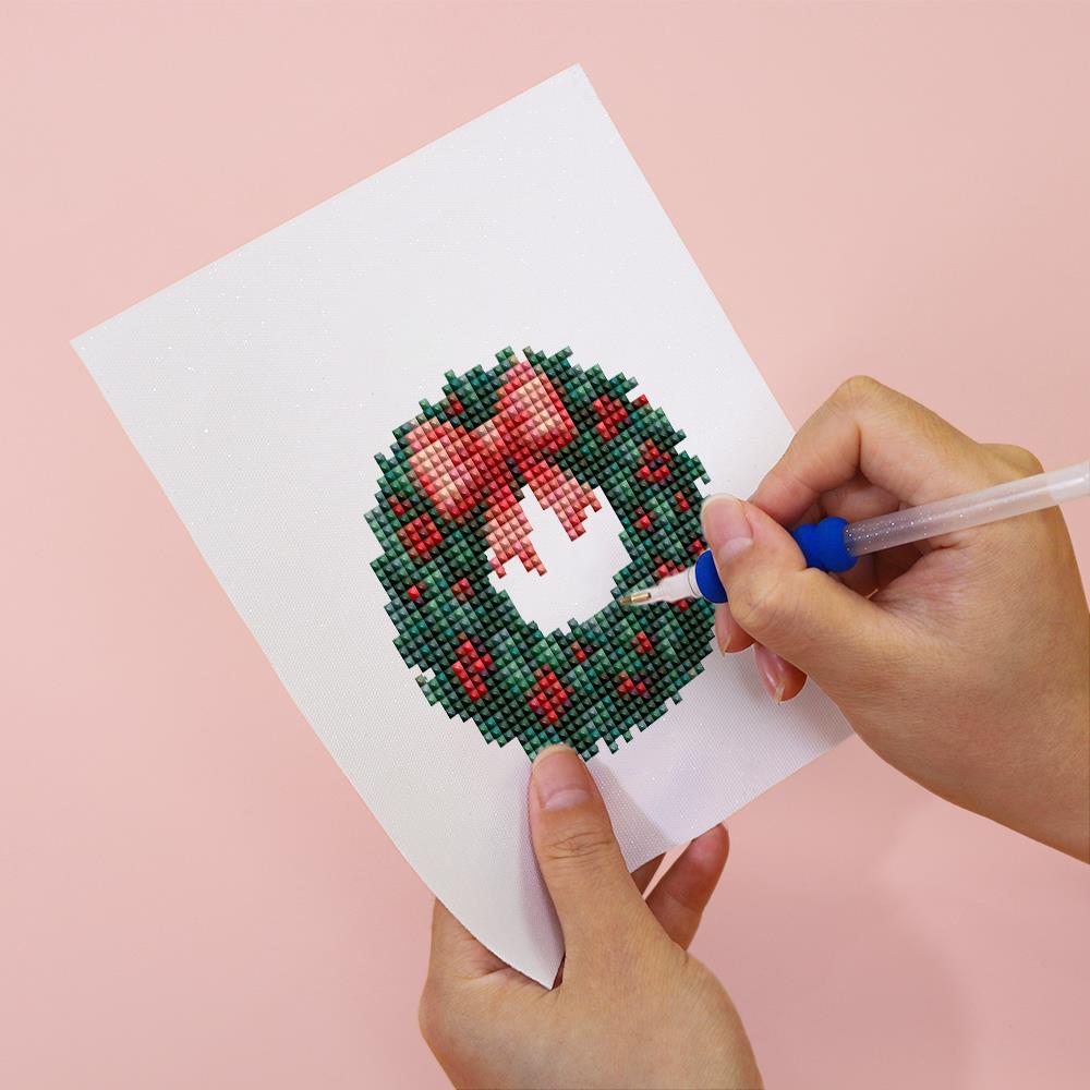 Vintage Red Christmas Rides mini diamond painting – image 6