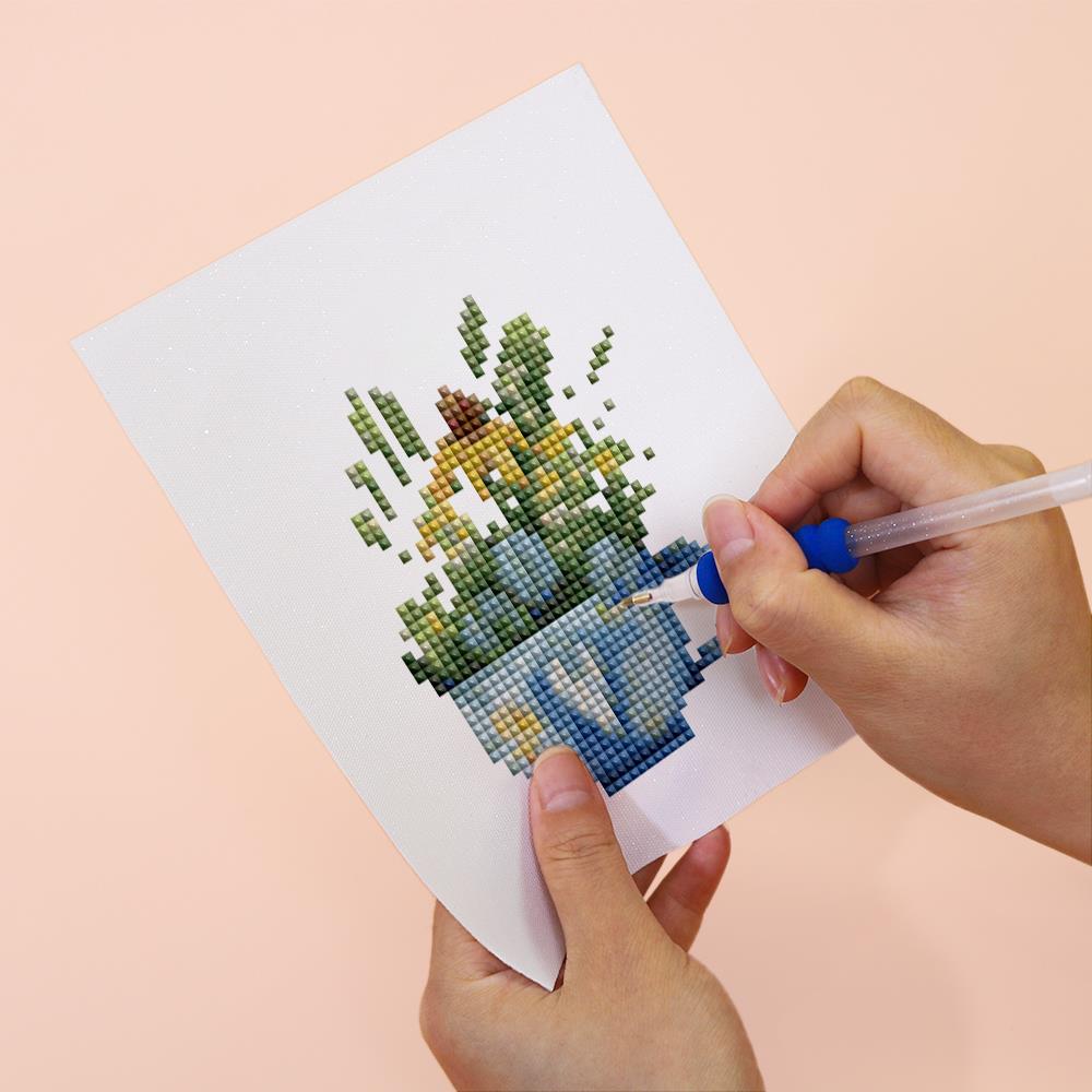Wildflowers in Teacups mini diamond painting – image 6