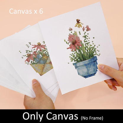 Wildflowers in Teacups mini diamond painting – image 7
