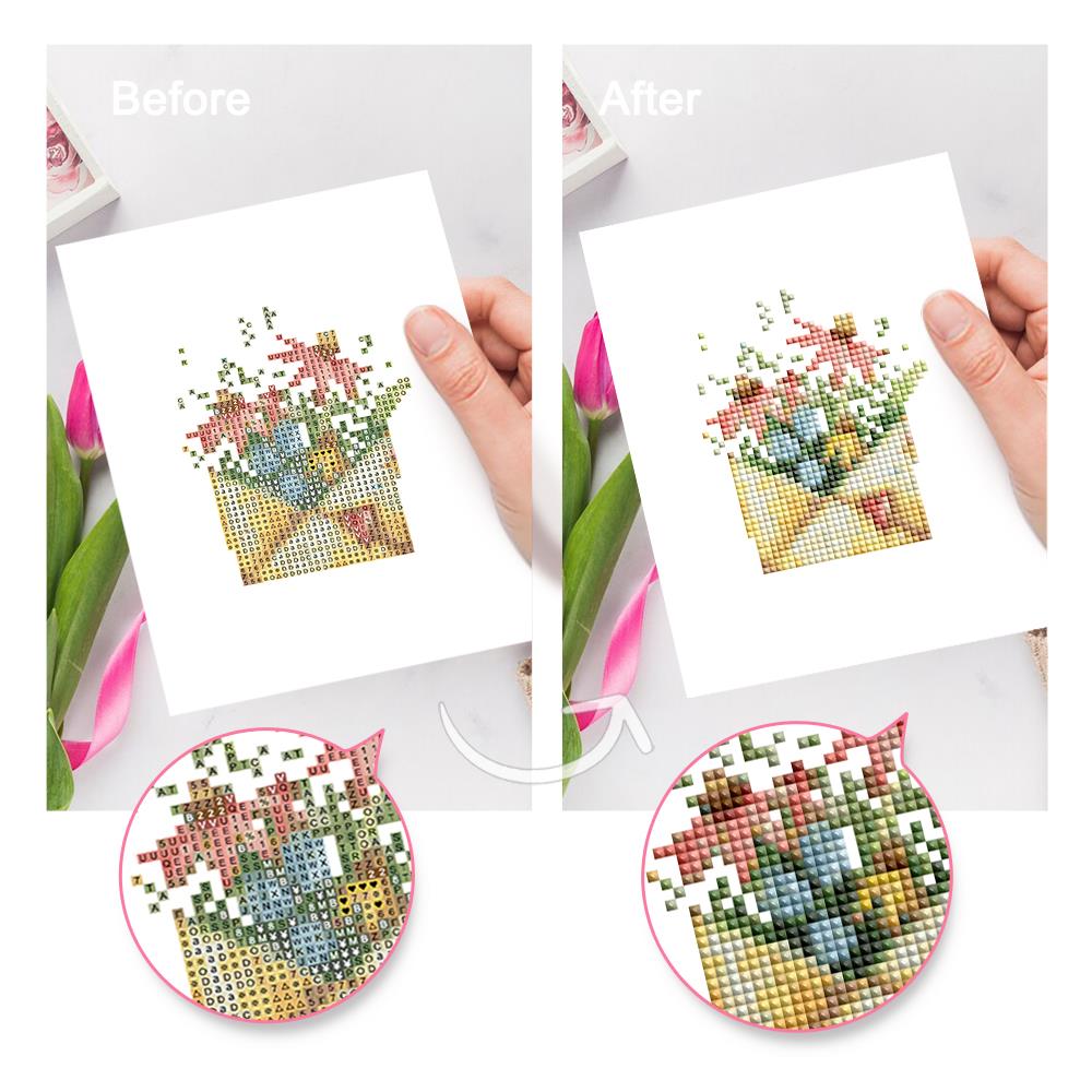 Wildflowers in Teacups mini diamond painting – image 9