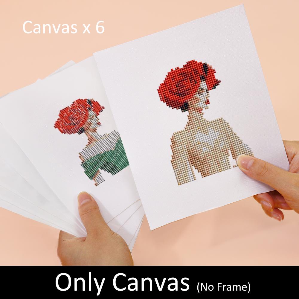 Scarlet Glamour Portraits mini diamond painting – image 7