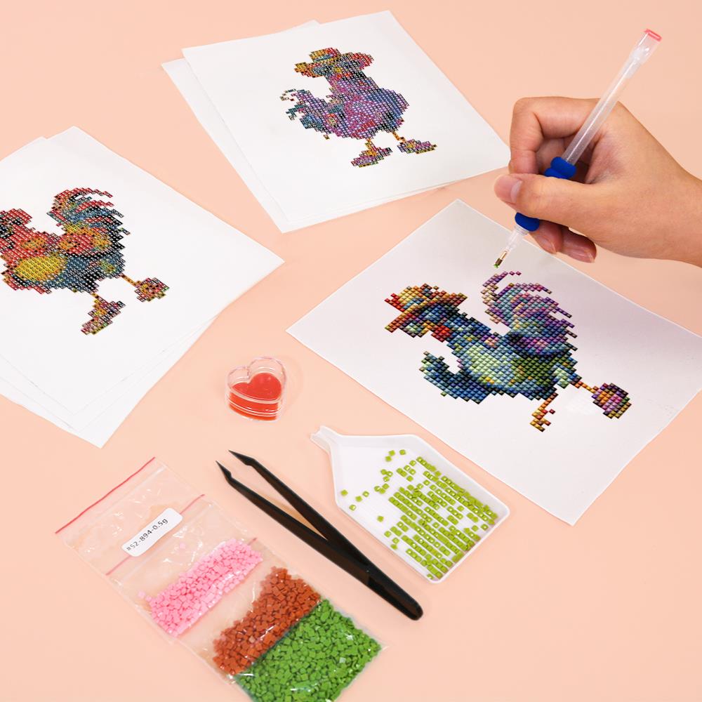 Cool Roosters in Sunglasses mini diamond painting – image 5