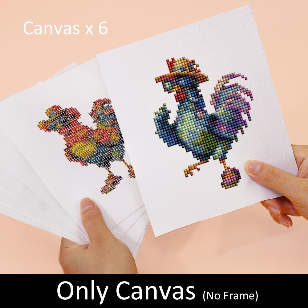 Cool Roosters in Sunglasses mini diamond painting – image 7